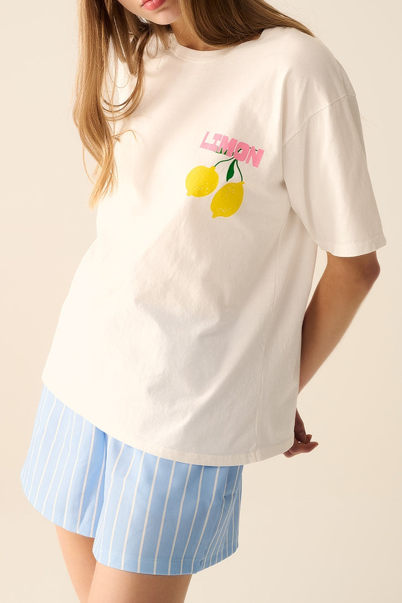 T-shirt branca - Limoncello