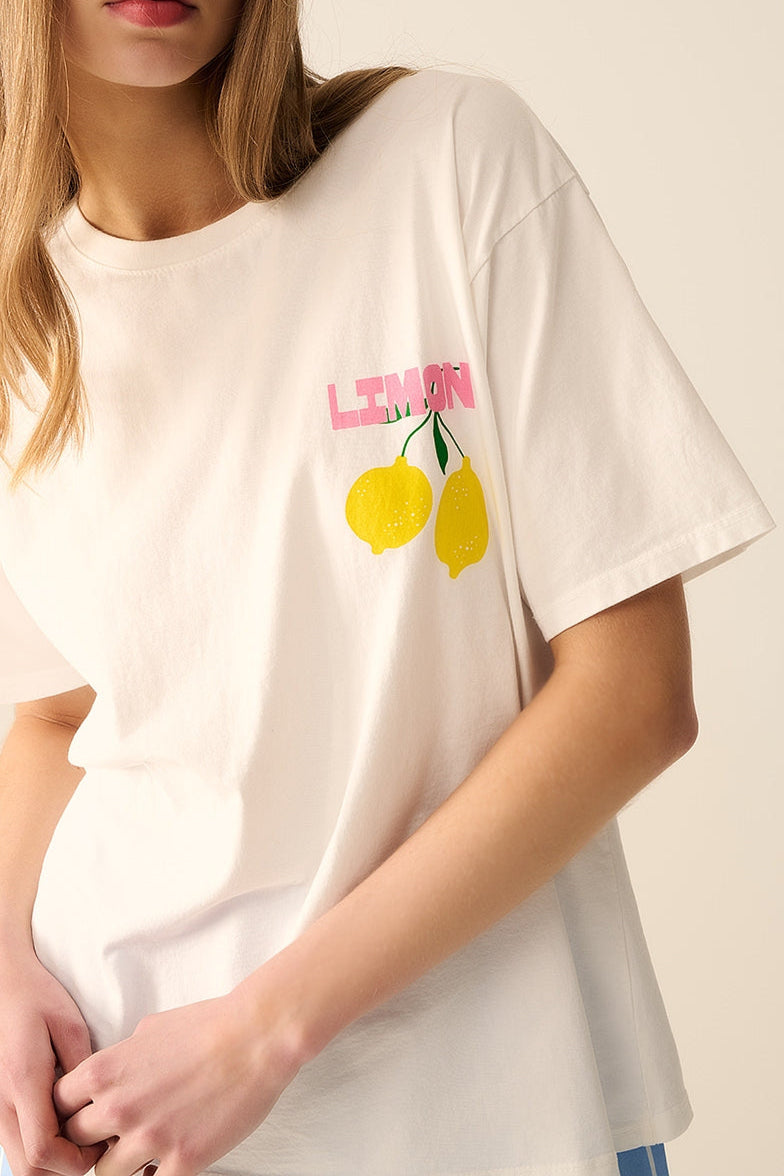 T-shirt branca - Limoncello