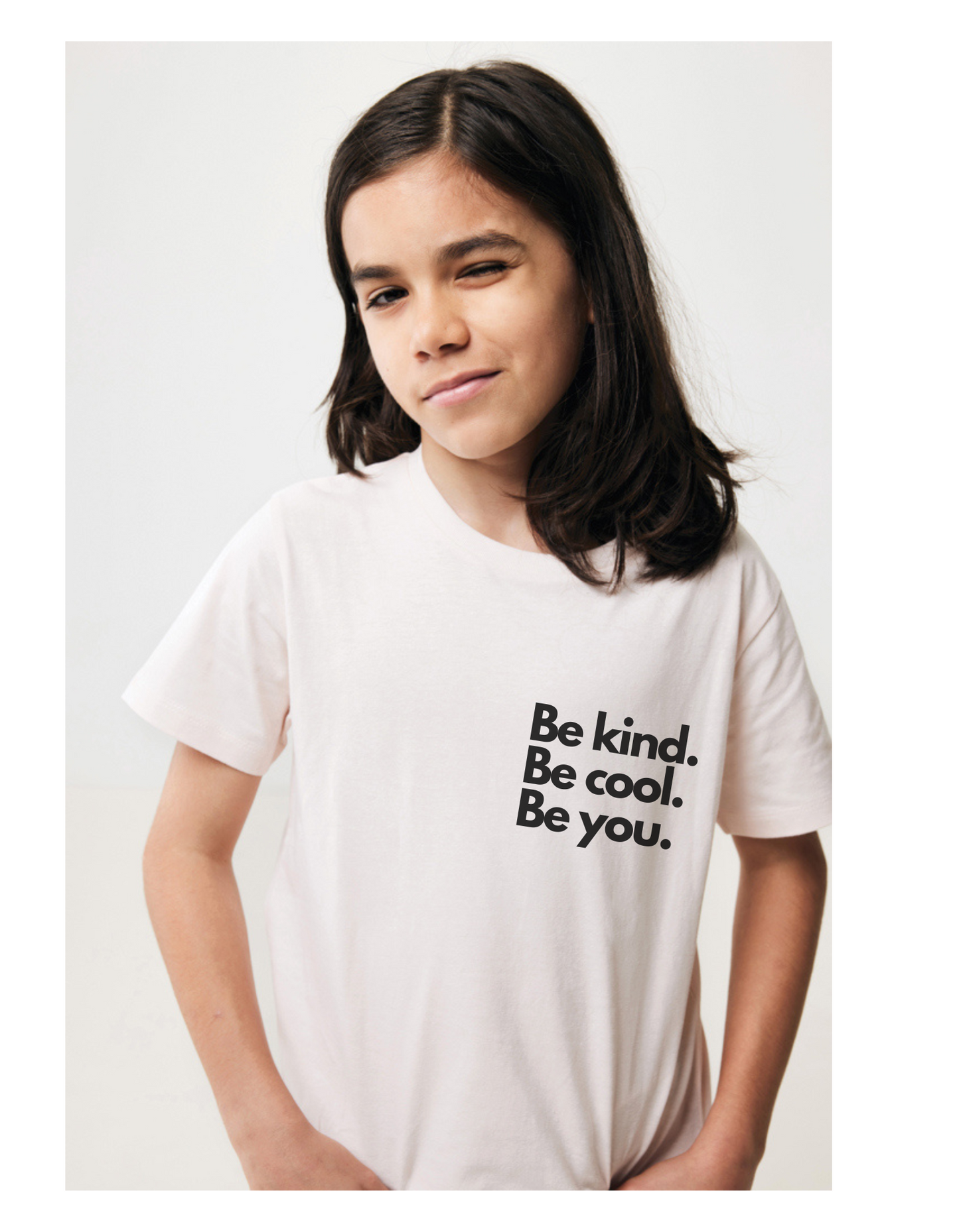 T-shirt de criança Be Kind, Be Cool, Be You