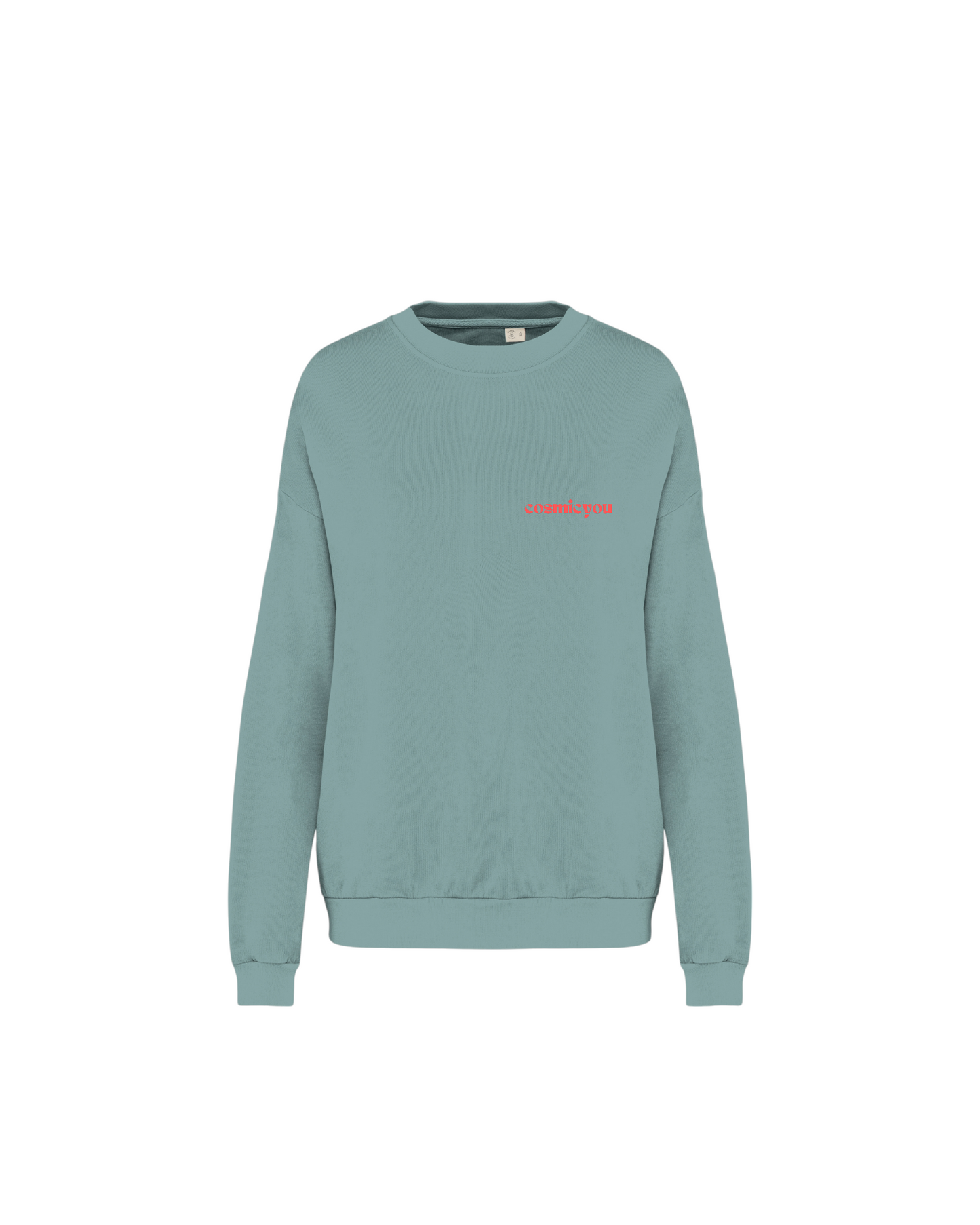 Sweatshirt "cosmicYou" Washed Water Green