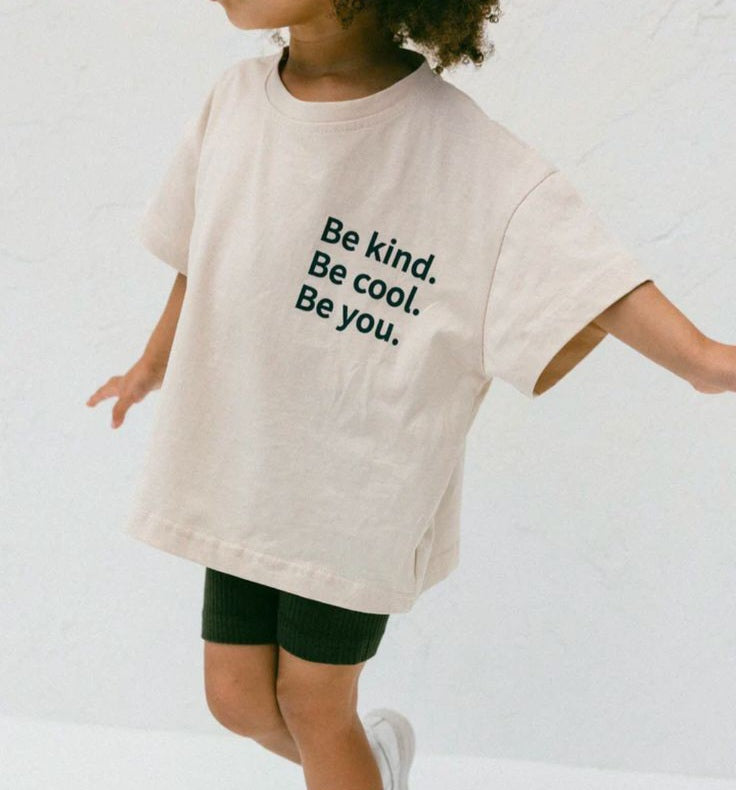 T-shirt de criança Be Kind, Be Cool, Be You