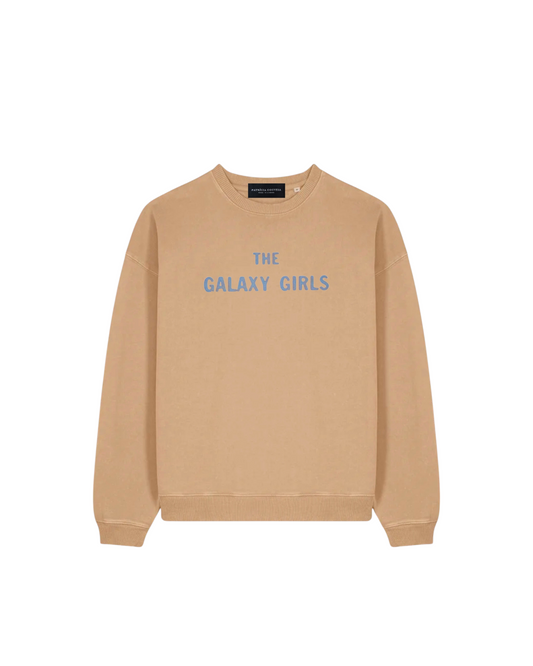 Sweatshirt "The Galaxy Girls" Washed Latte