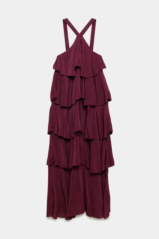 Vestido folhos - Forli