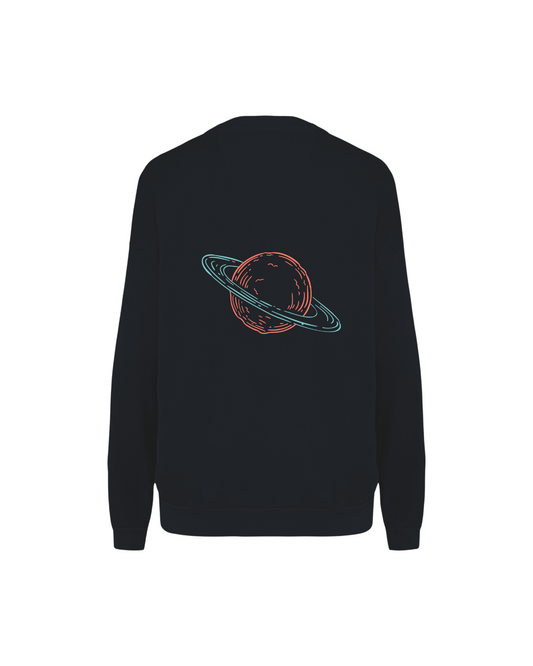 Sweatshirt "cosmicYou" Washed Black