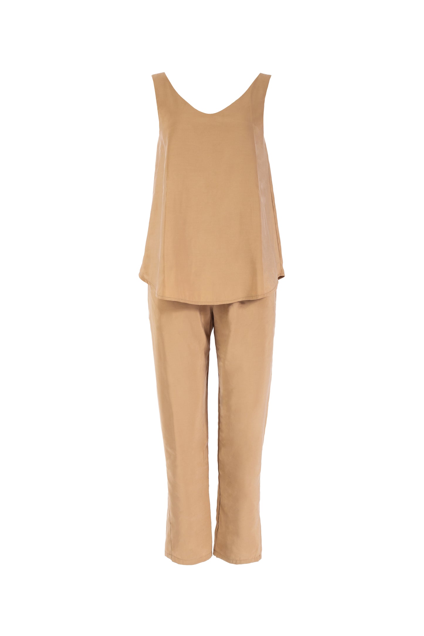 9758 - GAO - CREMA PANTS IN CUPRO -BYOU by Patricia Gouveia